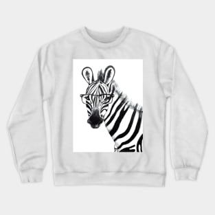 Zebra with Glasses Crewneck Sweatshirt